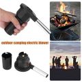 Portable Bellows Fire Handheld Air Blower Electricity Outdoor Camp Tools.