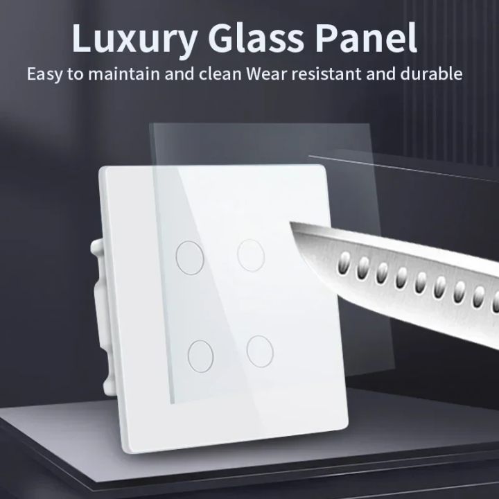 TNCE%20Tuya%20WiFi%20Brazil%204x4%20WiFi%20Smart%20Touch%20Switch%20Touch%20Panel%204/6%20Gang%20Light%20Switch%20No%20Neutral%20Wire,Voice%20With%20Alexa%20%20Home%20-%20Image%205