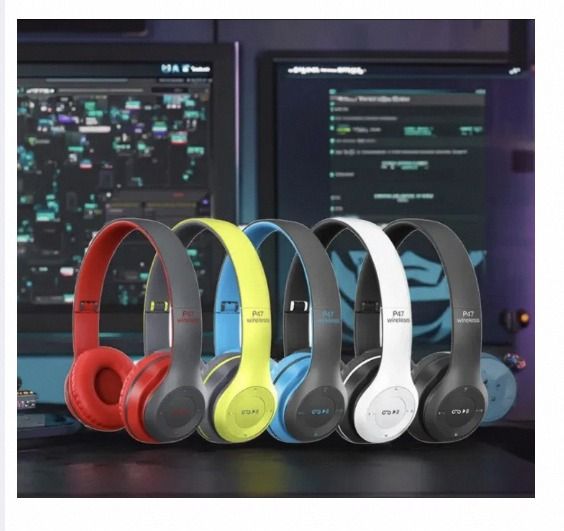 P47 Bluetooth Wireless Headphones Best Qualitifull Orginal Headphones Multi Colours- 1 pis