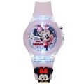 Disney Mickey Children Watches Girls Color Light Source Silicone Princess Elsa Kids Watch Boys Gift Clock Wrist. 