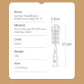 SAIDAH Simple Nylon Sponge Suction Feeding Bottle Nipple Pacifier Brush Set Water Sippy Vacuum Cup Cleaning（2 in 1）. 