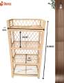 Book Shelf / plant pot stand /Book Rack/Book Shelf / Multi Purpose Storage Organizer /study room Rack / Book rack /Cane Rack / Book organizer/storage orgenizer. 