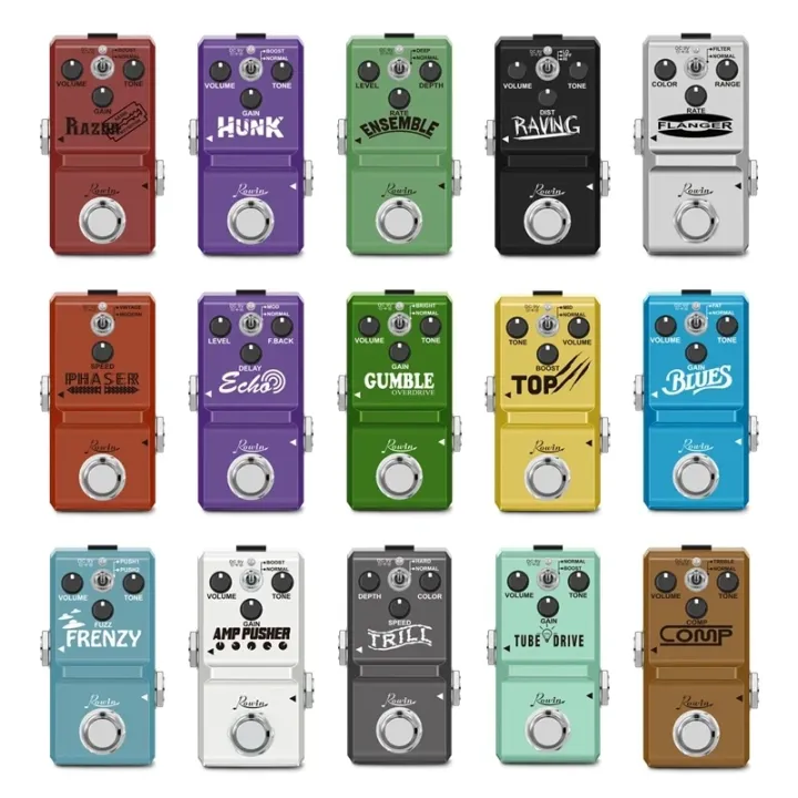 Rowin Rowin Pedal Para Guitarra Super Tiny Effects NANO Looper Flanger ...