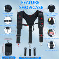 Tool Belt Suspenders Work Belt Suspenders for Men Big and Tall Construction Bag Suspenders Padded Work Belt Suspenders.