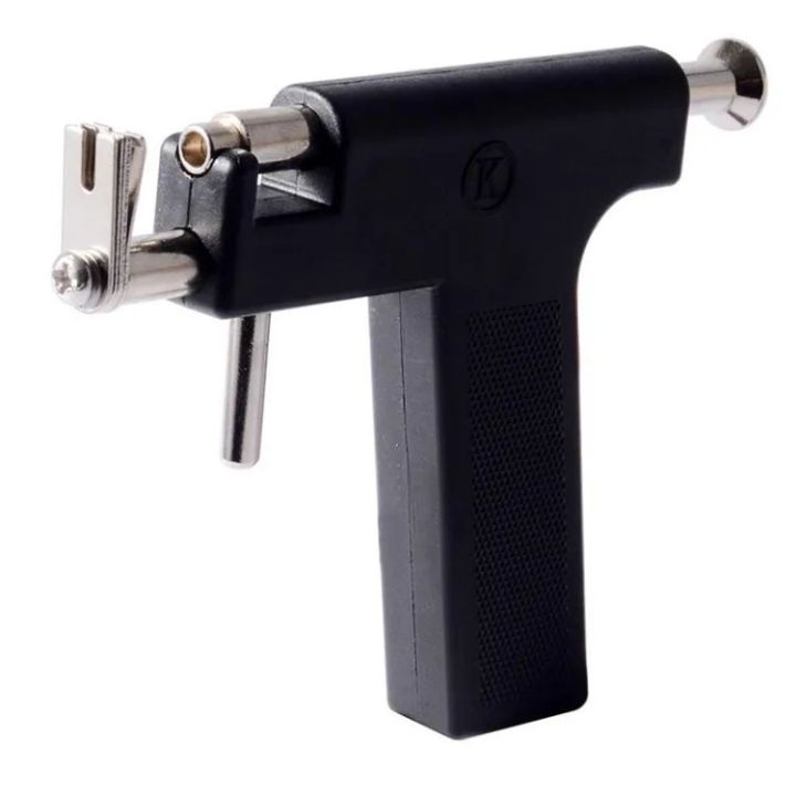 Painless Professional Nose and Ear Piercing Machine Tool Kit with Ear Studs For Women/Mens (With GunTops)