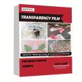 20Pcs A4 Inkjet Printing Transparent Film for Silk Screen Printing Stencil Paper for Crafting Projector Slide 4.5mil 100% Clear.