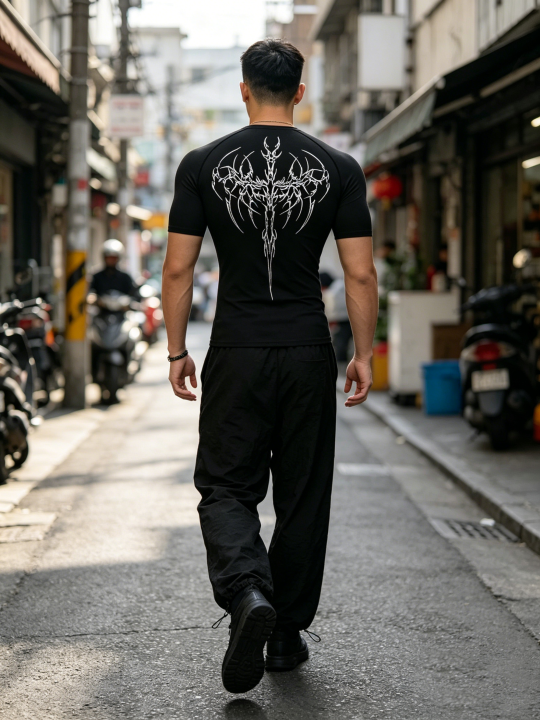 Men's%20Gothic%20Print%202%20Piece%20Tracksuit%20Set,%20Quick%20Dry%20Breathable,%20Spring%20Summer%20Gym%20Running%20Workout%20Casual%20Streetwear%20-%20Image%206