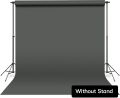 Grey Screen 5.6 x 9 feet Backdrop Background For Photography & video content. without stand.