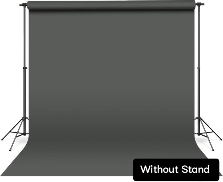 Grey Screen 5.6 x 9 feet Backdrop Background For Photography & video content. without stand