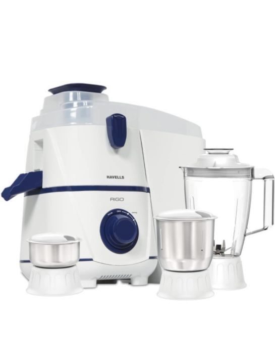 Havells Rigo Jmg 500 Juicer Mixer Grinder (3 Jars, Dark Blue)