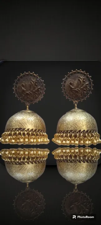 Antique%20Golden%20Jhumkas%20-%20Image%202