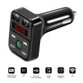 FM Transmitter Bluetooth Car 3.1A Dual USB Port+Type-C Wireless Call Handsfree Aux Modulator ﻿ Audio Radio Charge MP3 Playe A1W8. 