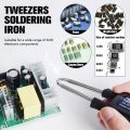 T12 Soldering Station Tweezers Handle For Handskit STM 32 Soldering Station Temp Adjust Portable Home Electronics Repair Tool. 