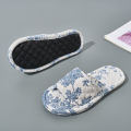 Home Slippers Soft Cotton Floral Floor Shoes Fashion Lightweight Slippers Antislip Indoor Slippers Bedroom Couple Slippers. 
