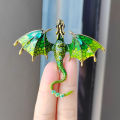 Fashion Enamel Dragon Brooches For Men Women Rhinestone Flying Dragon Clothes Suit Party Office Brooch Pins Jewelry Accessories. 