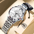  Luxury Elegant Woman's Watches Luminous Waterproof Stainless Steel Ladies Wristwatch Quartz Week Date Women Watch Reloj. 