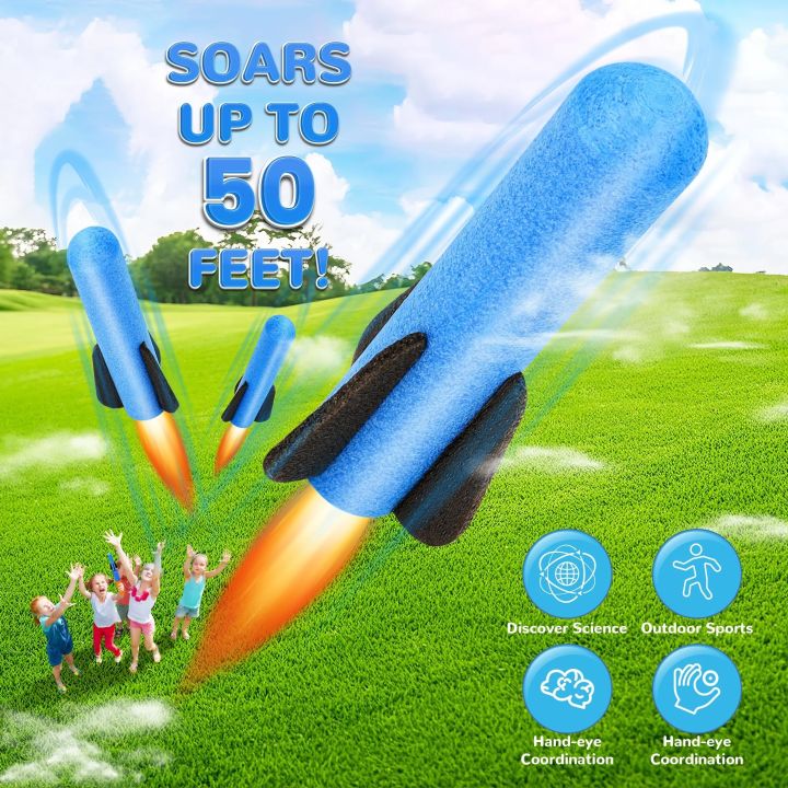 Foam%20Rocket%20Launcher%20Toy%20Set%20for%20Kids%20Outdoor%20Birthday%20Gifts%20%E2%80%93%203%20Soft%20Rockets%20per%20Launcher%20Shoots%20Up%20to%2050%20Feet%20-%20Image%202