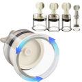 4 Sizes Rotating Handle Twist Suction Cupping Cup Nipple Enhancer Massage Vacuum Cans Suction Cup Anti Cellulite Massager. 