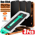 NNBILI 3Pack Oleophobic Coating Dust Free Easy Installation Matte Screen Protector For iPhone 16 14 13 12 15 17 18 Pro Max Glass.