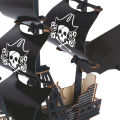 3D Wooden Puzzle Pirate Ship The Black Pearl DIY Building Assembly Wood Sailboat Model Kit Educational Toys For Children Kids.