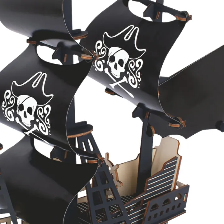 3D%20Wooden%20Puzzle%20Pirate%20Ship%20The%20Black%20Pearl%20DIY%20Building%20Assembly%20Wood%20Sailboat%20Model%20Kit%20Educational%20Toys%20For%20Children%20Kids%20-%20Image%204
