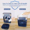 Portable Fan Air Conditioners Upgraded Version USB Electric Fan LED Night Light Water Mist Fun 3 In 1 Air Cooler Humidifie For Home. 