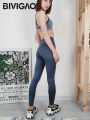 BIVIGAOS Black Thin Sharkskin Leggings Women Sun Printed Skinny Slim Fitness Leggings Casual Fashion Sports Leggings Autumn.