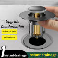 Copper washbasin leak plug washbasin bathroom drain bounce core universal anti odor artifact sink leak plug. 