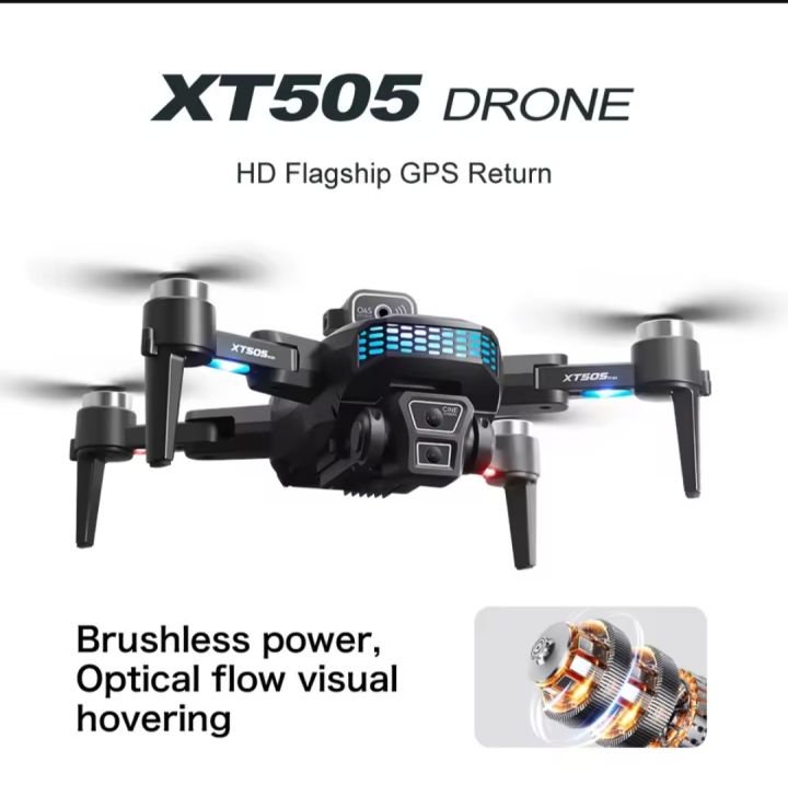 Xt505  4k Drone Double Battery Follow Me Mode