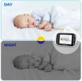 HelloBaby HB32 3.2 Inch Digital Wireless TFT LCD Video Baby Monitor with Digital Camera Night Vision Temperature Monitoring and 2-Way Talkback System (White). 