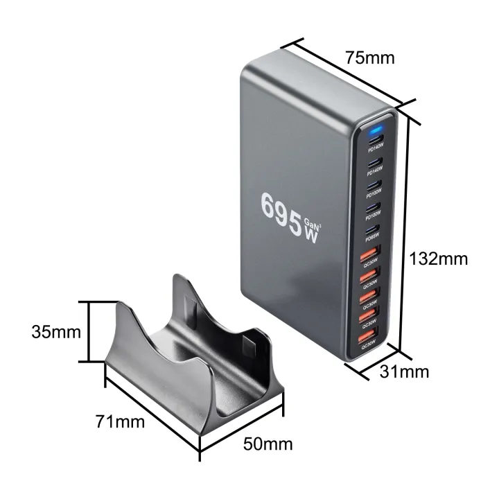 New%20695W%20GaN%20USB-C%20PD%20Charger%2010-Port%205C5A%20Fast%20Charge%20for%20Mobile%20&%20Tablets%20Portable%20Design%20Mobile%20phone%20chager%20-%20Image%203