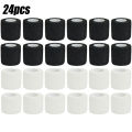 6/12/24Pcs Black White Sport Self Adhesive Elastic Bandage Wrap Tape Elastoplast For Knee Support Pads Finger Ankle Palm. 