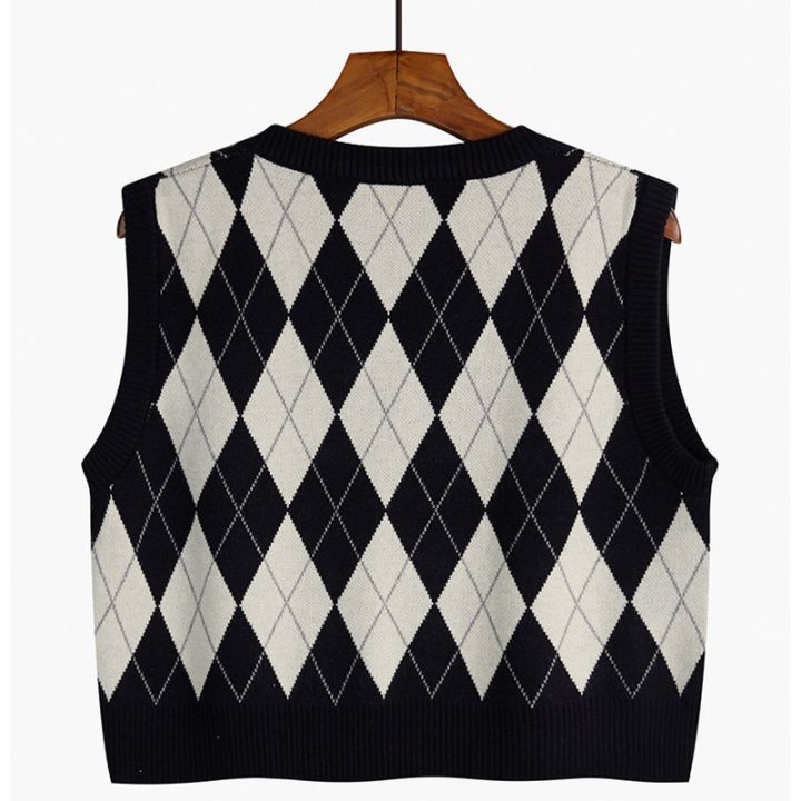 Autumn%20Fashion%20Female%20Vintage%20Plaid%20Sweater%20Vests%20Women's%20Tank%20Tops%20Knitted%20Crop%20Top%20Women%20Sleeveless%20Knitted%20Vest%20Waistcoat%20-%20Image%206