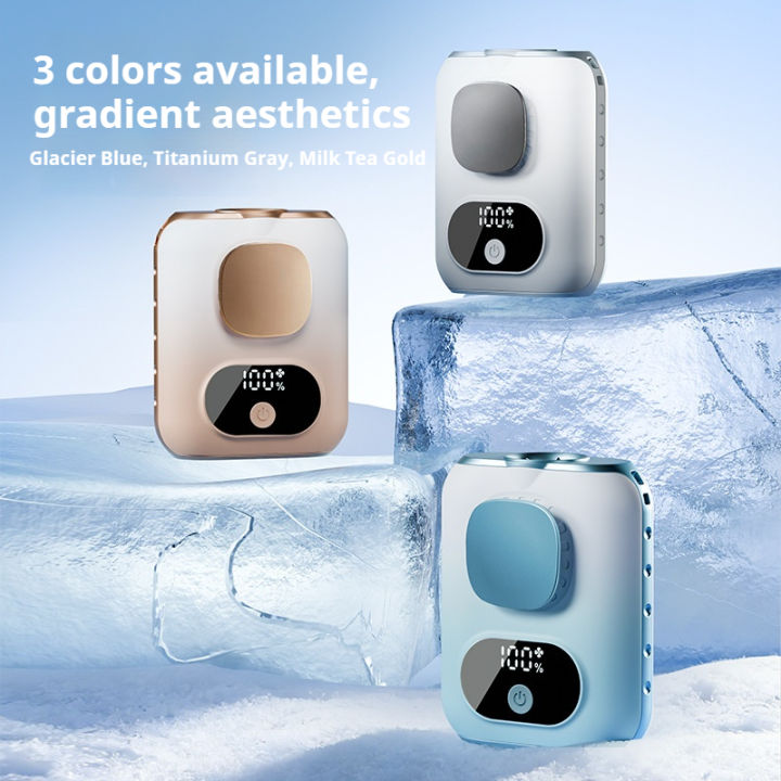 NEW%20Portable%20Waist%20Fan%206000mAh%20Neck%20Fan%20Powerful%20Wind%20for%20Home/Outdoor%20Cooling,%2012H%20Play,%2040000RPM,%20LED%20Display,%205%20Speeds,%20-%20Image%206