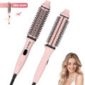 Dual Voltage Thermal Brush, 1.5 Inch Heated Round Brush with Negative Ions & Ceramic for Volumizing, 6 Temps & Auto Shut-Off. 