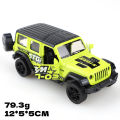 (Bagged) 1:36 Scale Three-Door Classic Pullback Die-Cast Model Car, Simulated Off-Road Vehicle, Children's Toy, Car Ornament. 