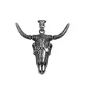 Black Fashion Vintage Animal Skull Necklace Stainless Steel Cow Head Pendant For Men Unique Amulet Jewelry Gift Dropshipping. 