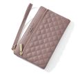 New fashion women hand bags pu leather double zipper pouch womens wallet. 