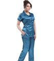 SATIN SHIRT & PANT SET PLAIN WOMEN/LADIES SATIN FASHIONABLE SHIRTS DESIGN NIGHT DRESS/ NIGHTY / NIGHT WEAR -Maxi. 