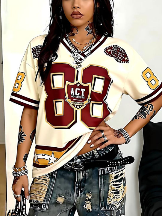 Plus%20size%20women's%20clothing%202025%20new%20V-neck%20digital%20printed%20T-shirt%20pullover%20top%20essential%20for%20daily%20wear%20-%20Image%203