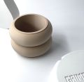 Indoor Beige Flower Planter Pot, Customise 3D Printed Unique Flower & Succulent Pot. 