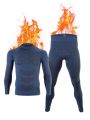 Thermal Underwear for Men Sweatsuits Long Johns Set with Fleece Lined Base Layer Top Bottom.