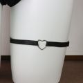 Lolita Garters Leg Belt Punk Cross Heart Bow Leg Ring Goth Elastic Bell Thigh Choker Chain Women Lingerie Cosplay Harness.