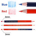 10Pcs Big Pencil,Red&Blue Double-Ended,Medical Science Laboratory Plotting Construction Wood Working Mark Stationery. 