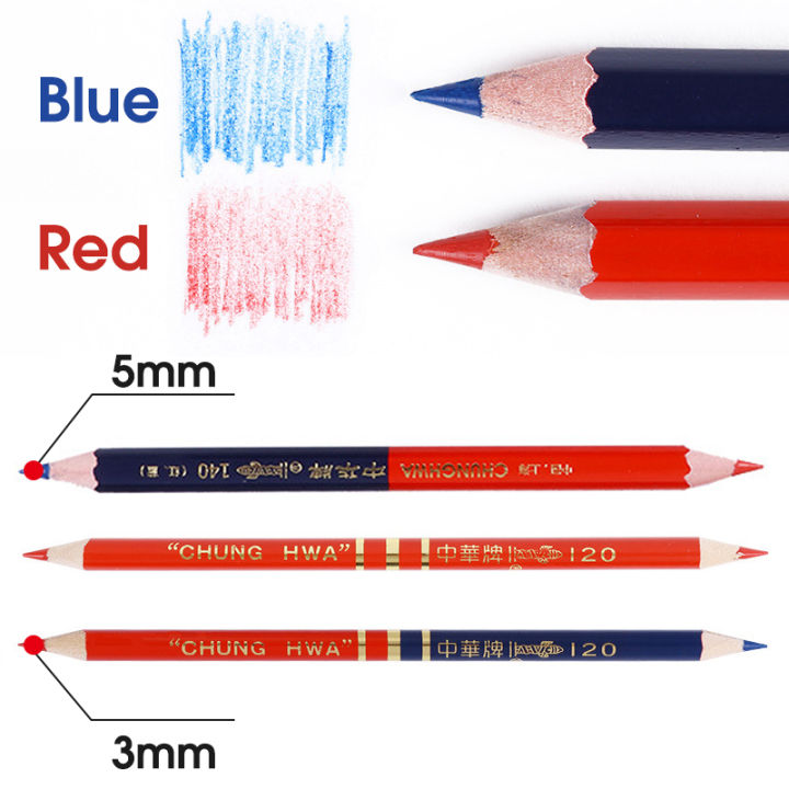 10Pcs%20Big%20Pencil,Red&Blue%20Double-Ended,Medical%20Science%20Laboratory%20Plotting%20Construction%20Wood%20Working%20Mark%20Stationery%20-%20Image%205