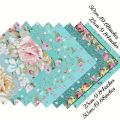 8pcs/Lot Green Series Printed Decorative Cotton Fabric,Patchwork Cloth,Doll Needlework Cloth,DIY Sewing Quilting Material,suitab. 