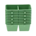 10 Pack Bird Parrot Food and Water Strong Plastic Bowl Cups Pigeons Cage Feeding Feeder Single/Double Lattice. 