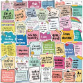 50Pcs Inspirational Words Stickers Pack,Motivational Quote Stickers for Teens and Adults,Vinyl Decals for Water Bottles. 