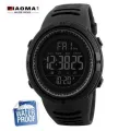 Piaoma Waterproof Digital Black Watch For Men. 