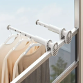 Thickened Portable Folding Hangers, Extendable Travel Clothes Drying Rack, Easy Install & Carry, Space Saving.